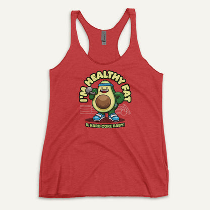 I’m Healthy Fat Avocado Racerback Tank Top - Ministry of Sweat