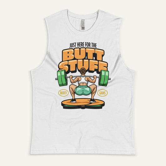 Just Here For The Butt Stuff Muscle Tank - Ministry of Sweat