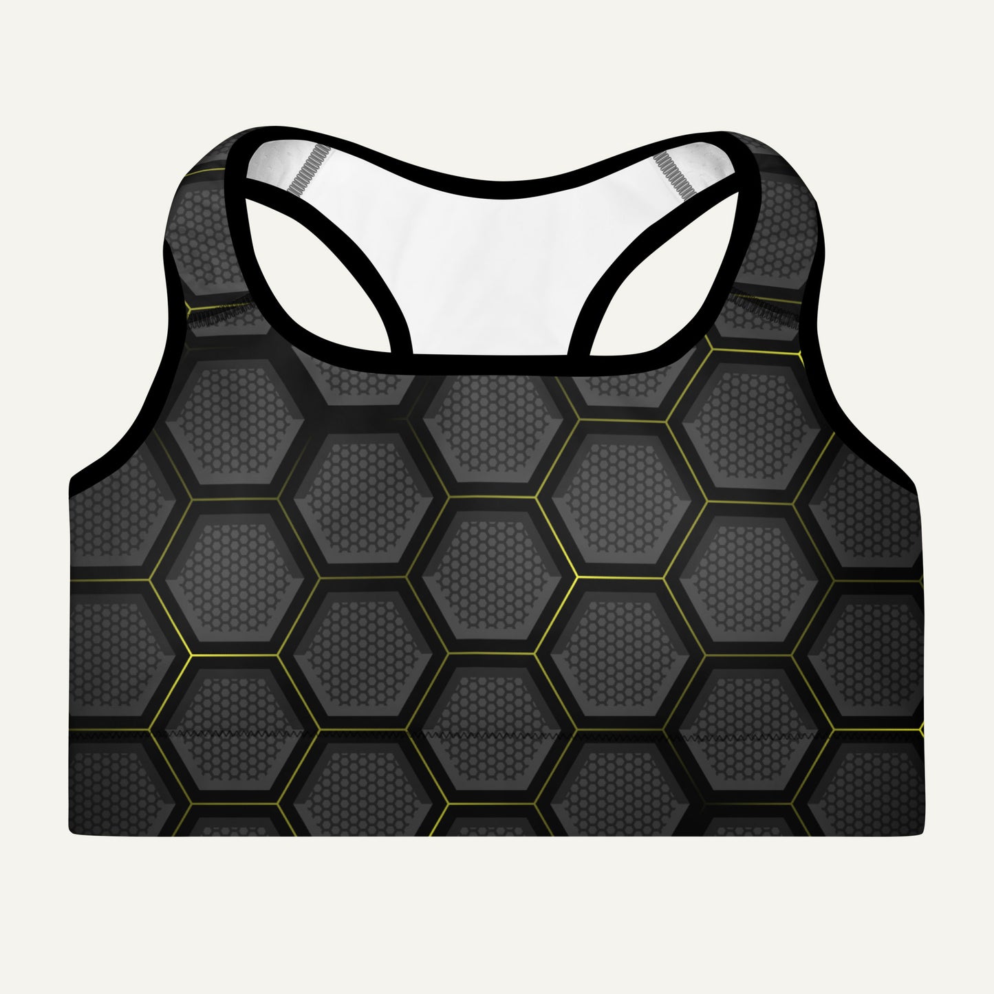 Honeycomb Hex Padded Sports Bra