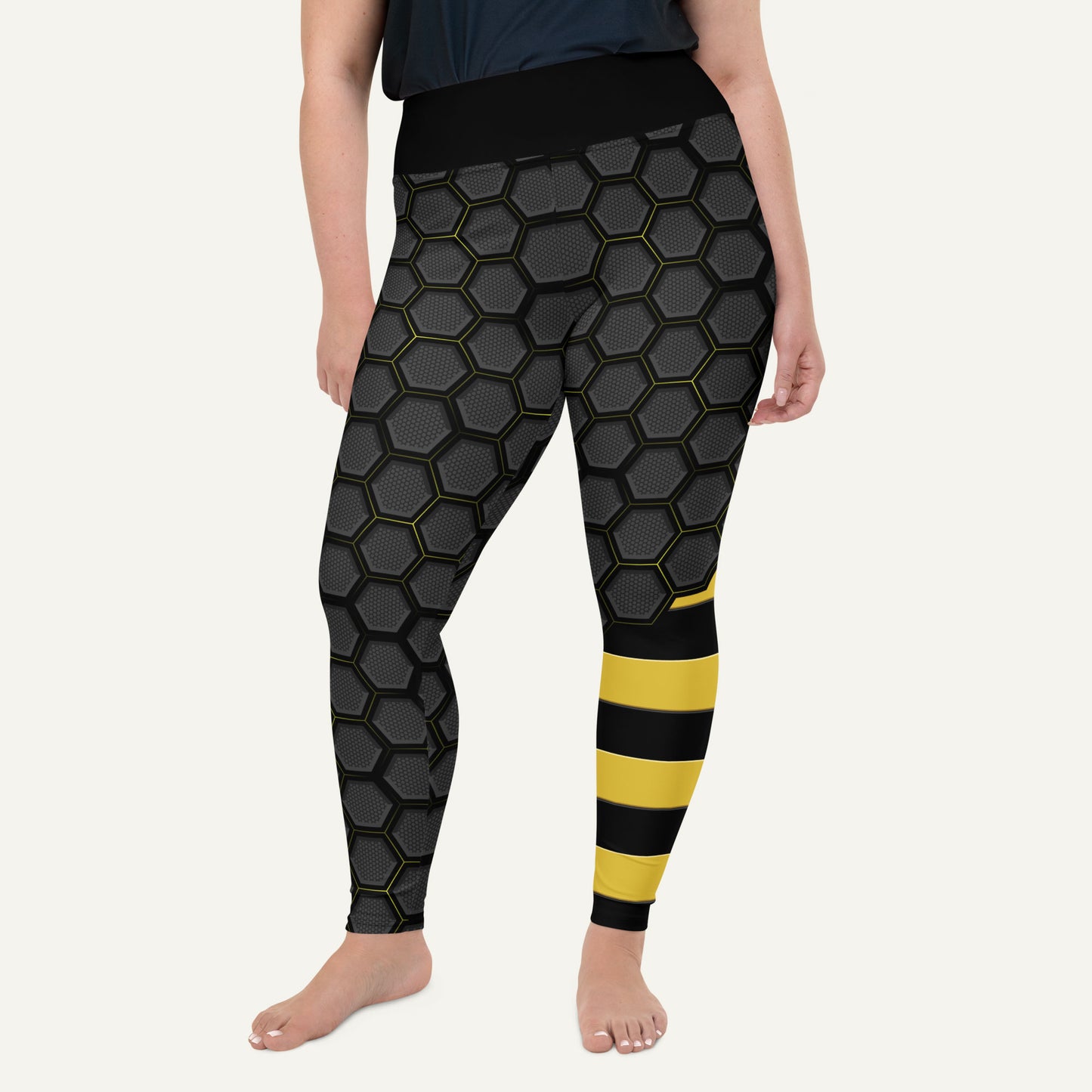 Honeycomb Hex Plus Size Leggings
