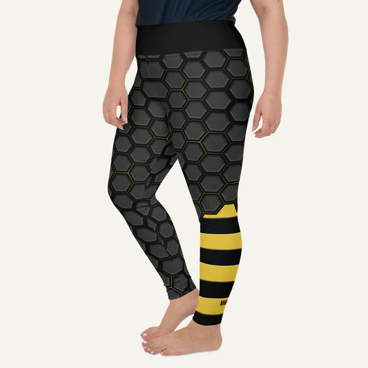 Honeycomb Hex Plus Size Leggings