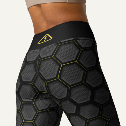 Honeycomb Hex High-Waisted Leggings