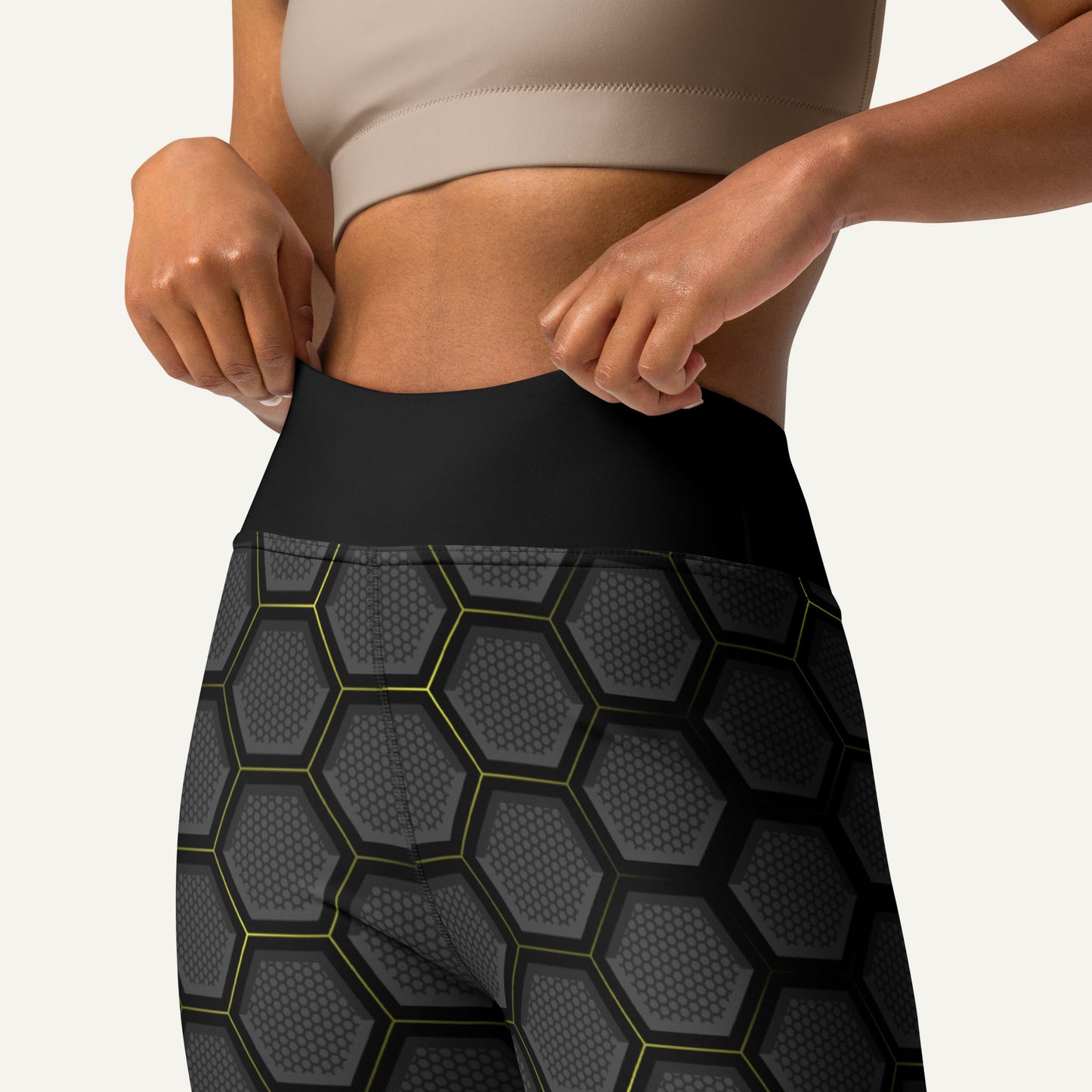 Honeycomb Hex High-Waisted Leggings