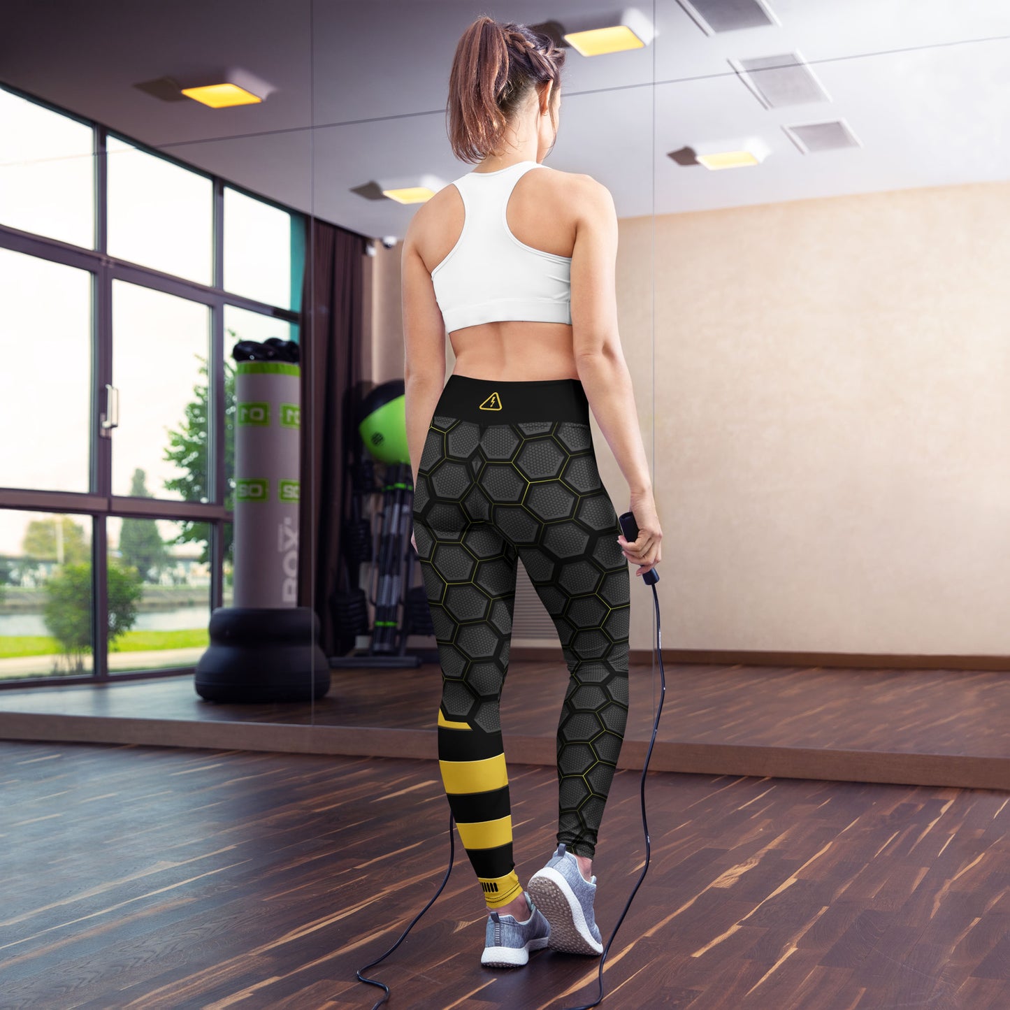 Honeycomb Hex High-Waisted Leggings