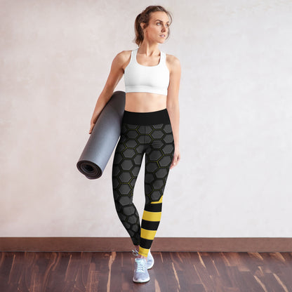 Honeycomb Hex High-Waisted Leggings