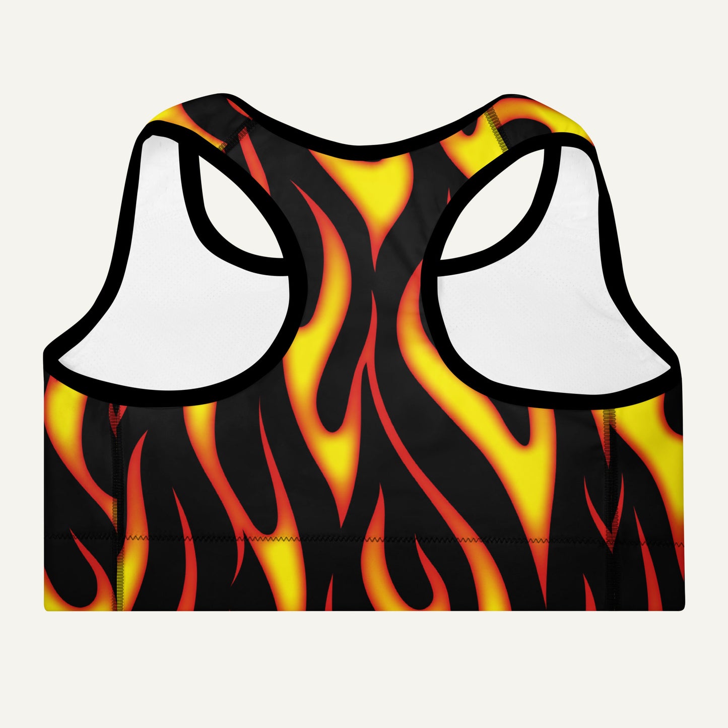 Hot Rod Flames Padded Sports Bra