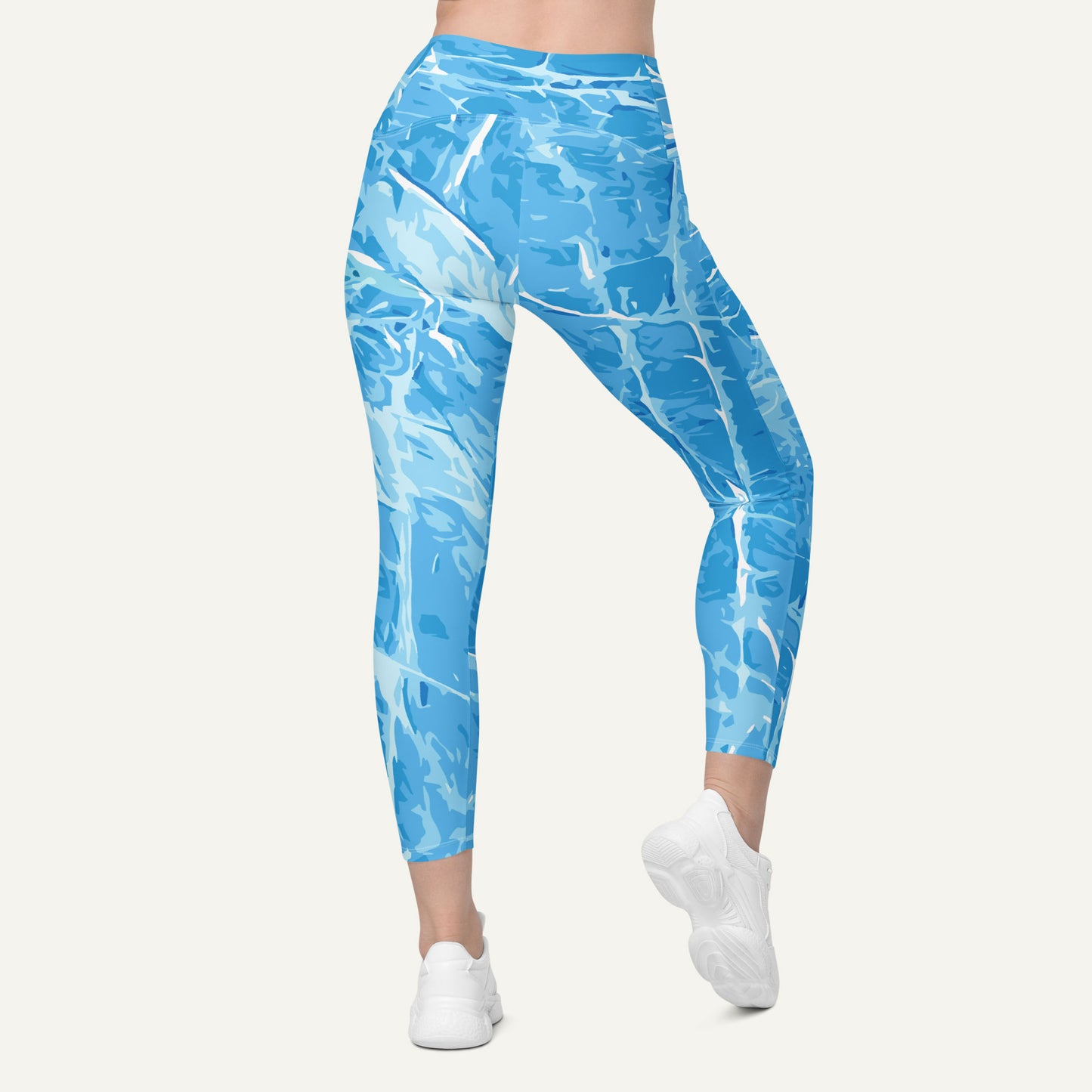 Ice High-Waisted Crossover Leggings With Pockets