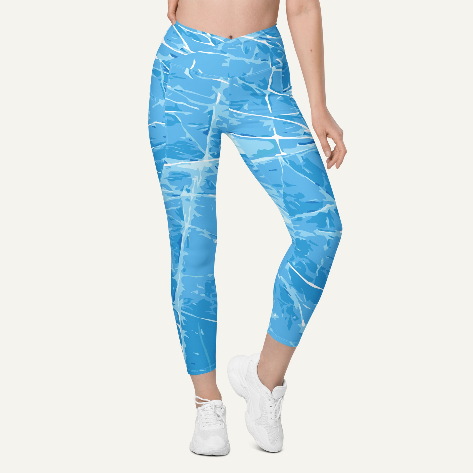 Ice High-Waisted Crossover Leggings With Pockets – Ministry of Sweat