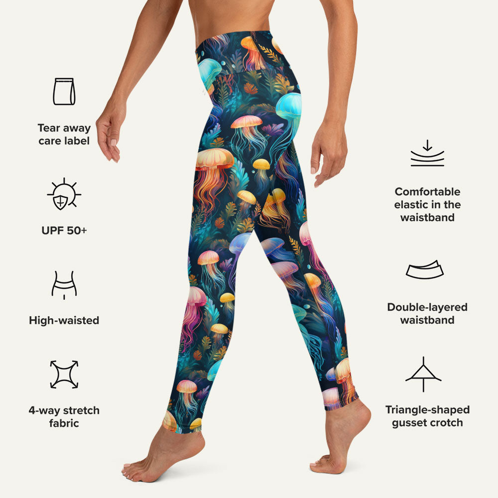 Jellyfish Attack High-Waisted Leggings