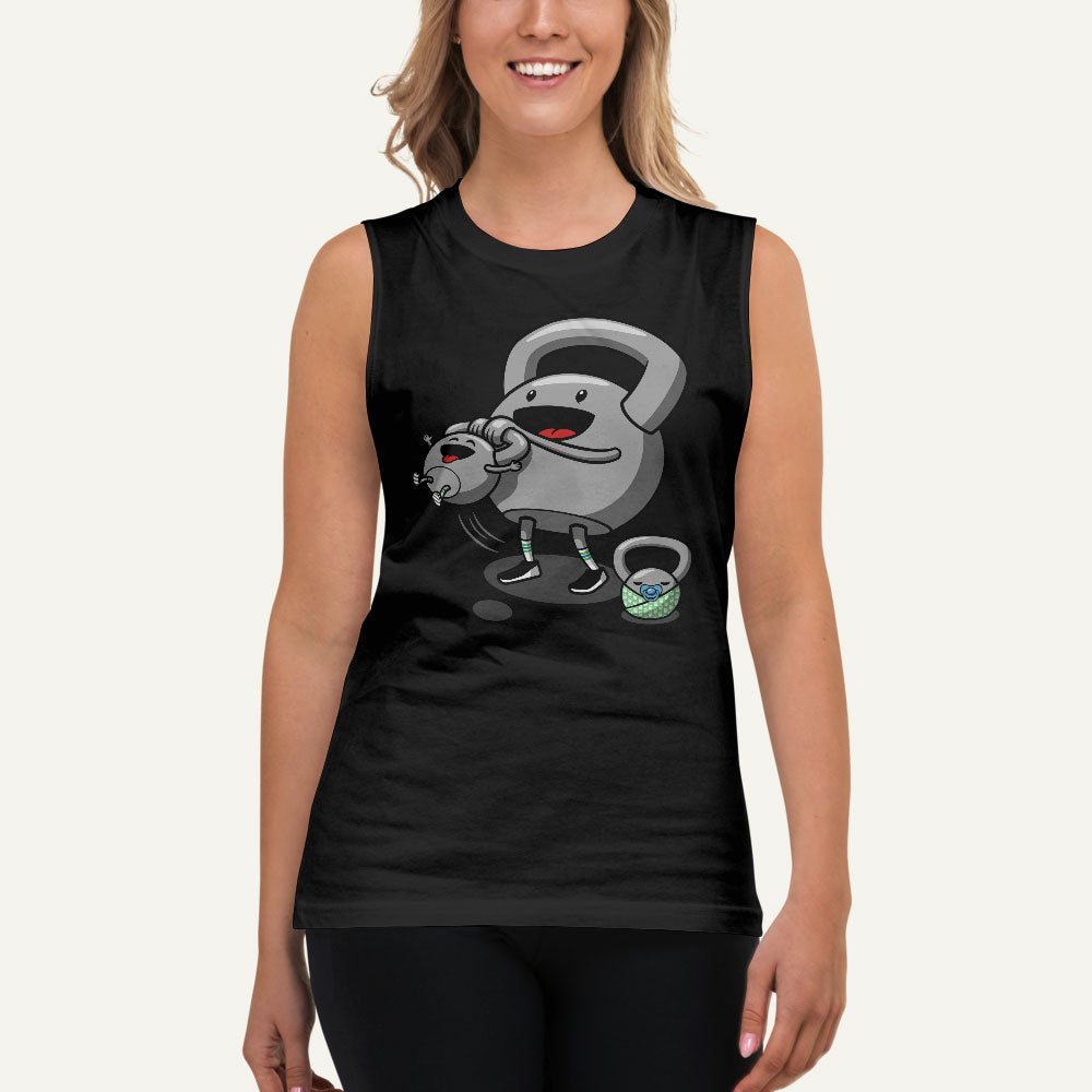 Kettlebell Family Fun Muscle Tank - Ministry of Sweat
