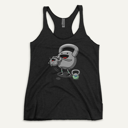 Kettlebell Family Fun Racerback Tank Top - Ministry of Sweat