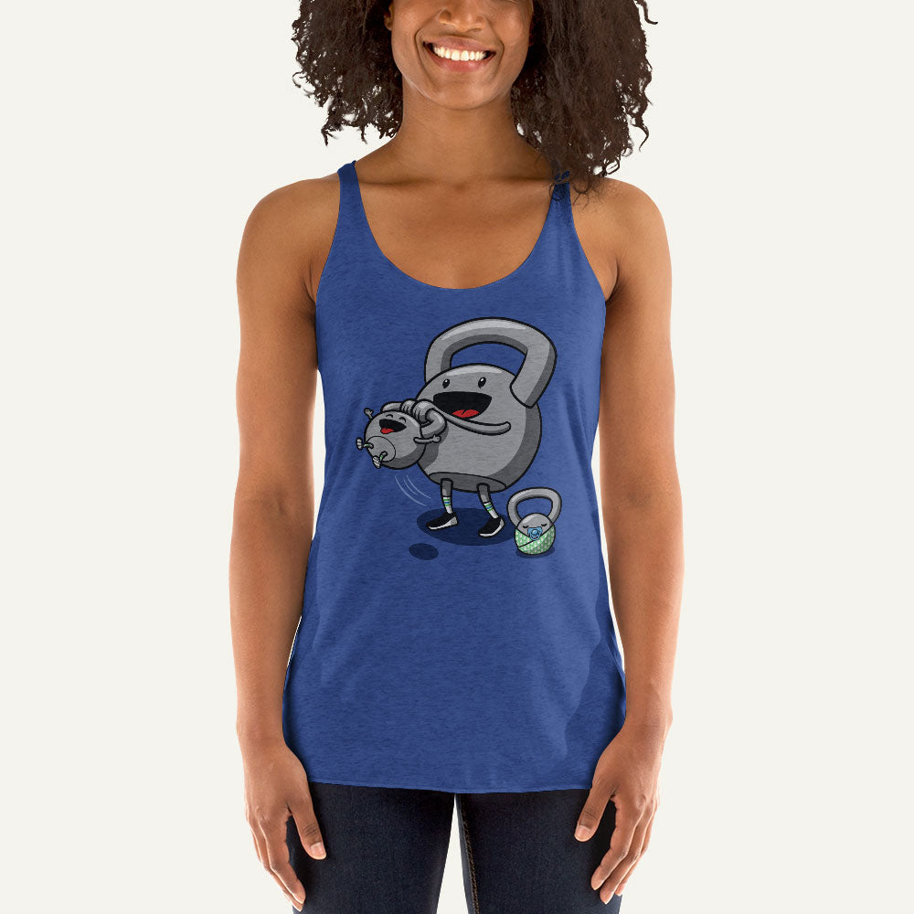 Kettlebell Family Fun Racerback Tank Top - Ministry of Sweat