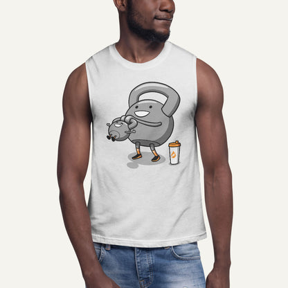 Kettlebell Swinging Baby Kettlebell Men's Muscle Tank