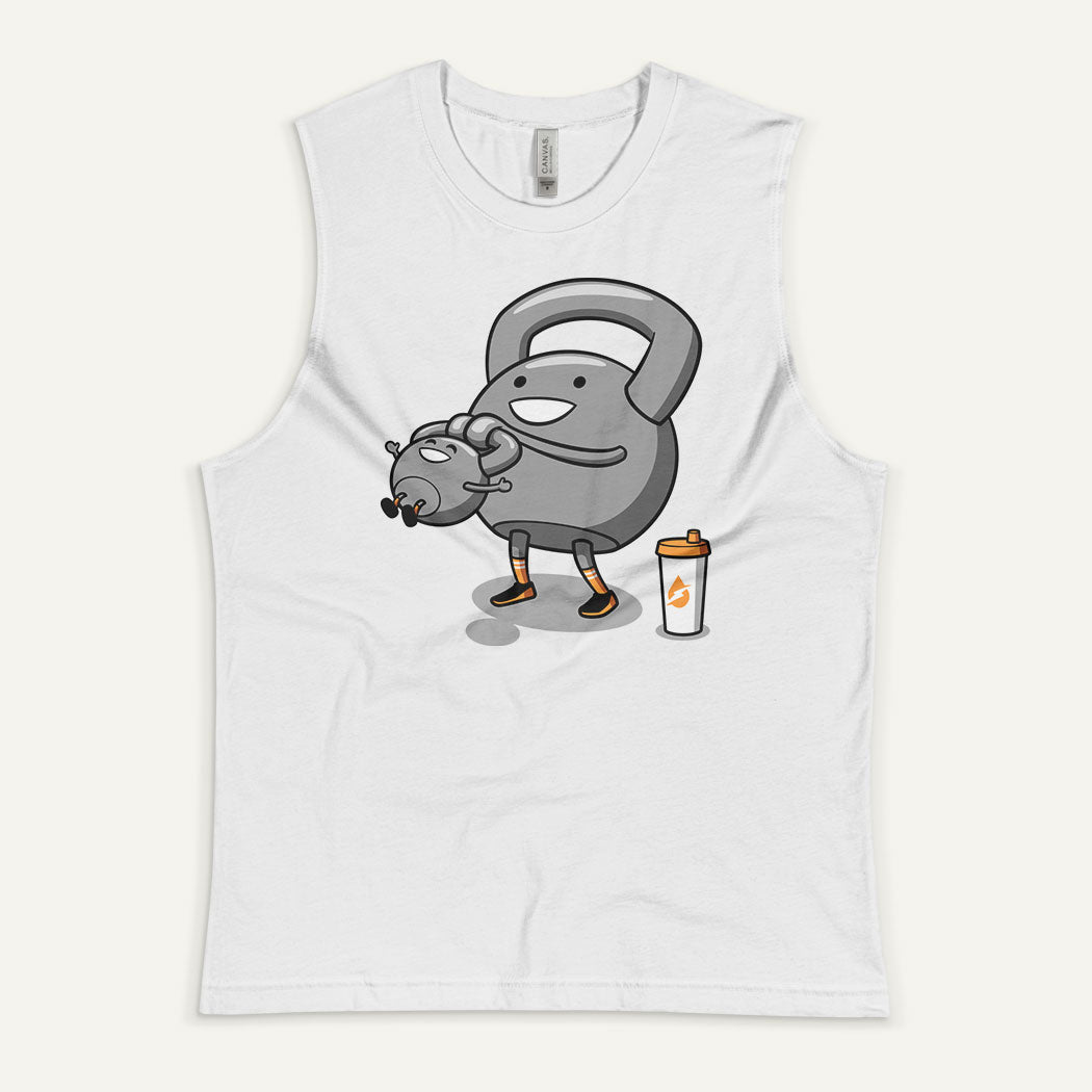 Kettlebell Swinging Baby Kettlebell Men's Muscle Tank