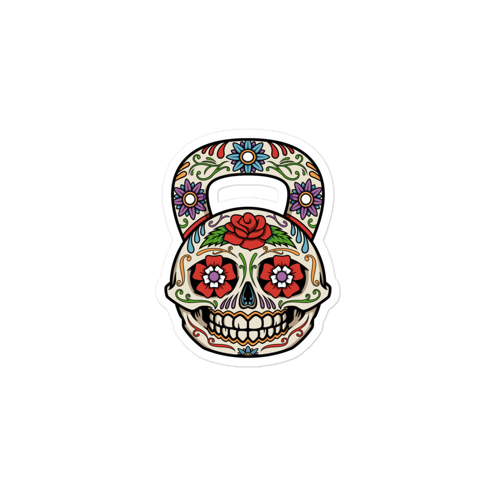 Dia De Los Muertos Kettlebell Design Sticker