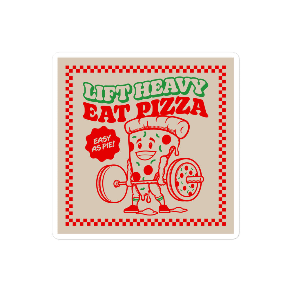 Lift Heavy Eat Pizza Sticker