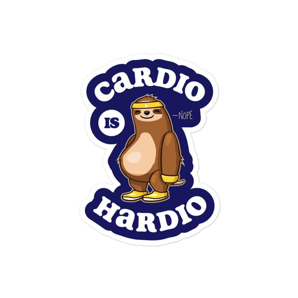 Cardio Is Hardio Sticker
