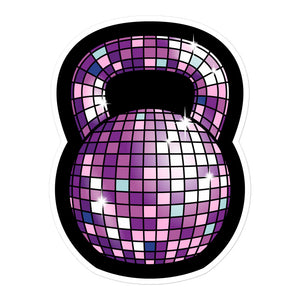 Disco Ball Kettlebell Design Sticker