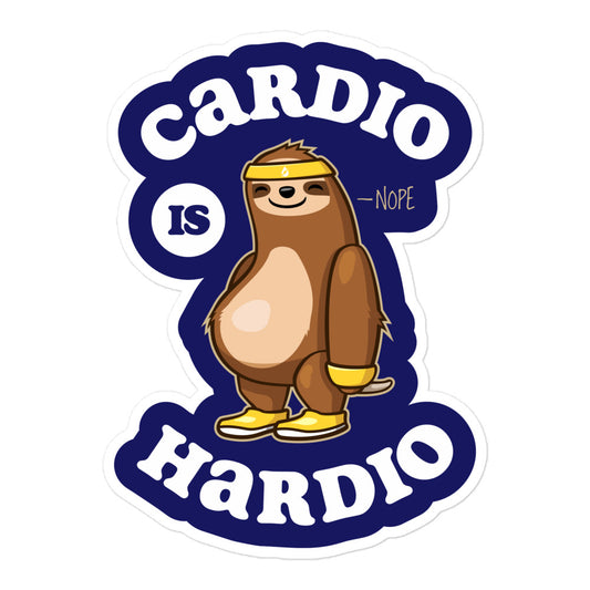 Cardio Is Hardio Sticker