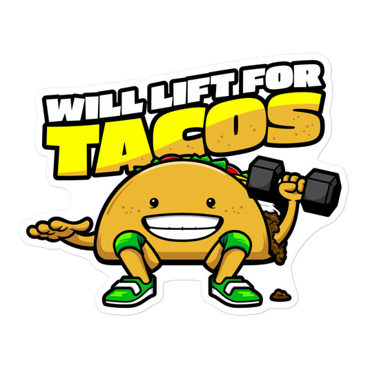 Will Lift For Tacos Sticker
