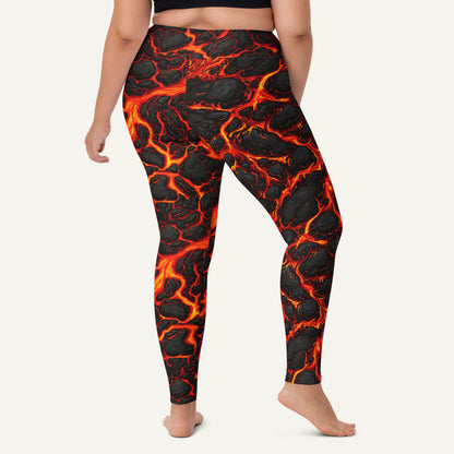Lava Flow High-Waisted Leggings
