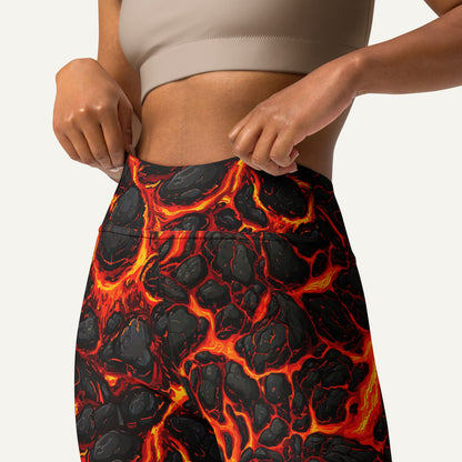 Lava Flow High-Waisted Leggings
