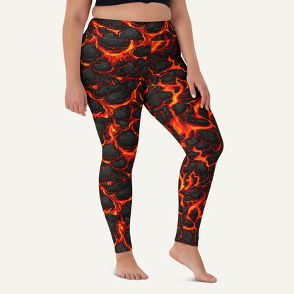 Lava Flow High-Waisted Leggings