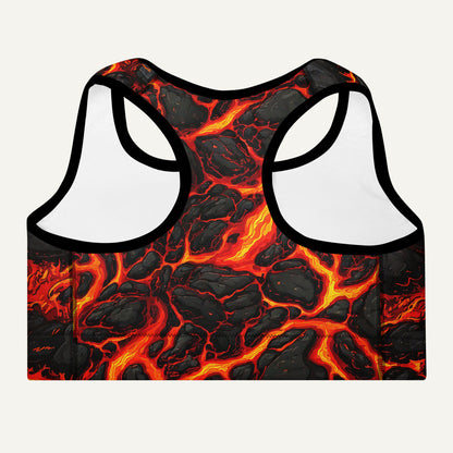 Lava Flow Padded Sports Bra