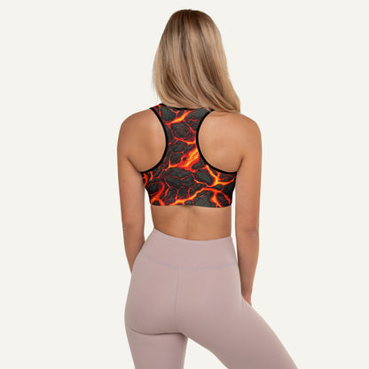 Lava Flow Padded Sports Bra
