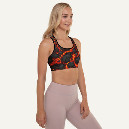Lava Flow Padded Sports Bra