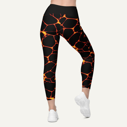 Lava Flow Crossover Pocket Leggings