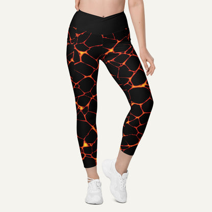 Lava Flow Crossover Pocket Leggings
