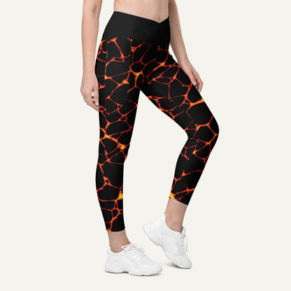 Lava Flow Crossover Pocket Leggings