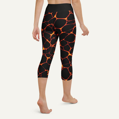 Lava Flow High-Waisted Capri Leggings