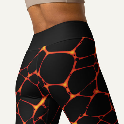 Lava Flow High-Waisted Leggings