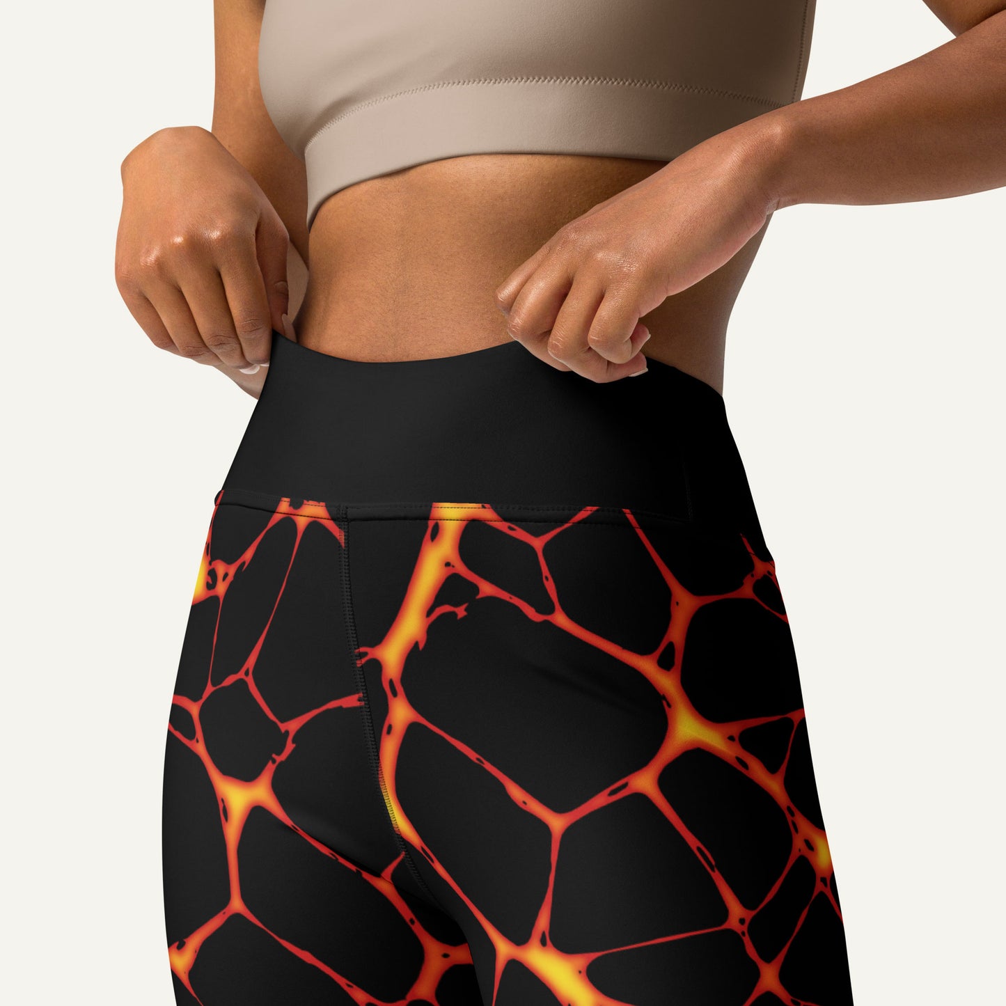Lava Flow High-Waisted Leggings