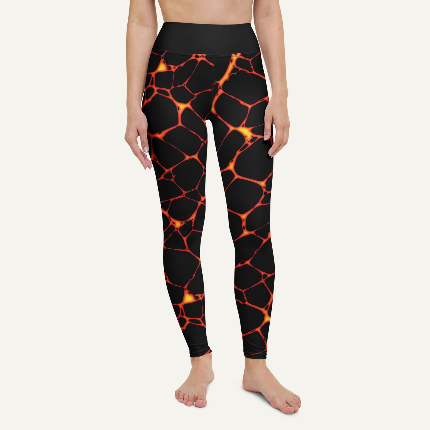Lava Flow High-Waisted Leggings