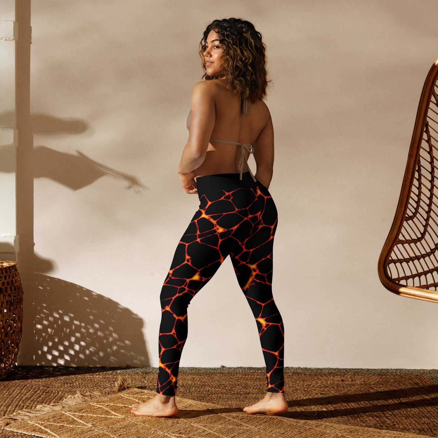 Lava Flow High-Waisted Leggings