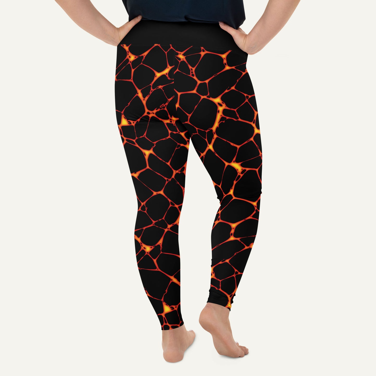 Lava Flow Plus Size Leggings