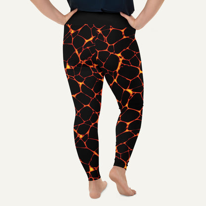 Lava Flow Plus Size Leggings