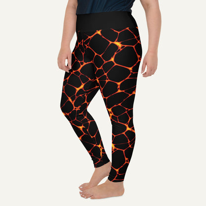 Lava Flow Plus Size Leggings