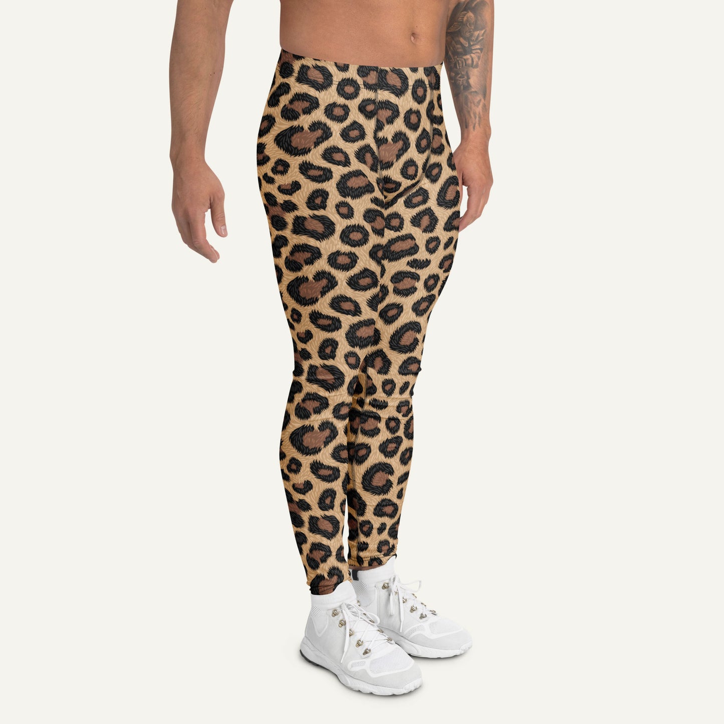 Leopard Print Men’s Leggings
