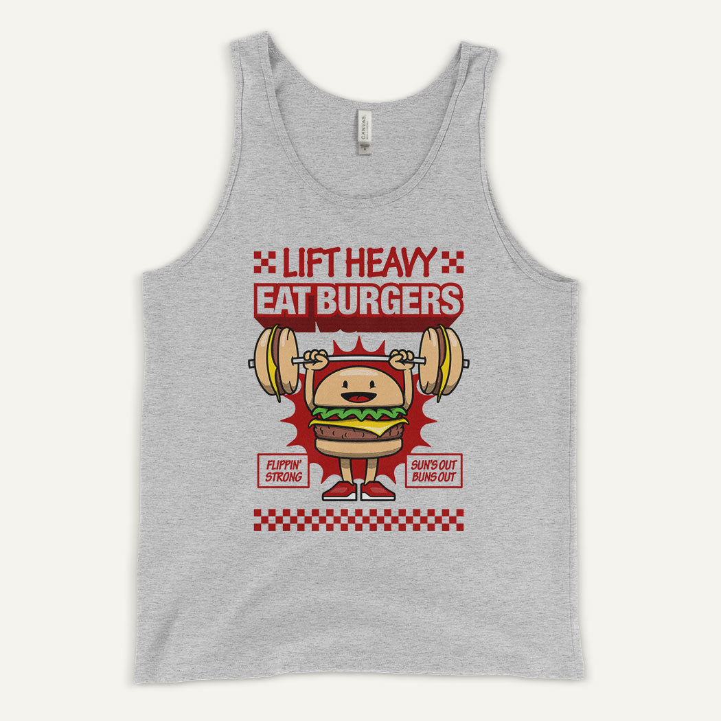 Lift Heavy Eat Burgers Men’s Tank Top