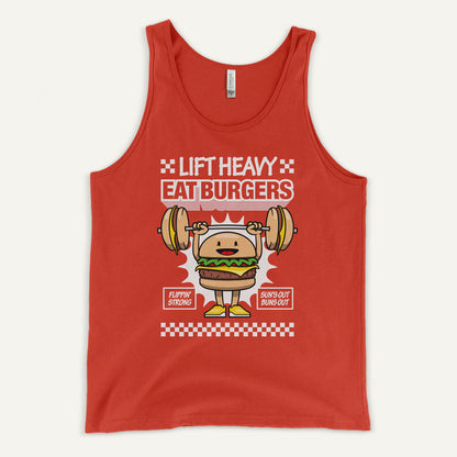 Lift Heavy Eat Burgers Men’s Tank Top