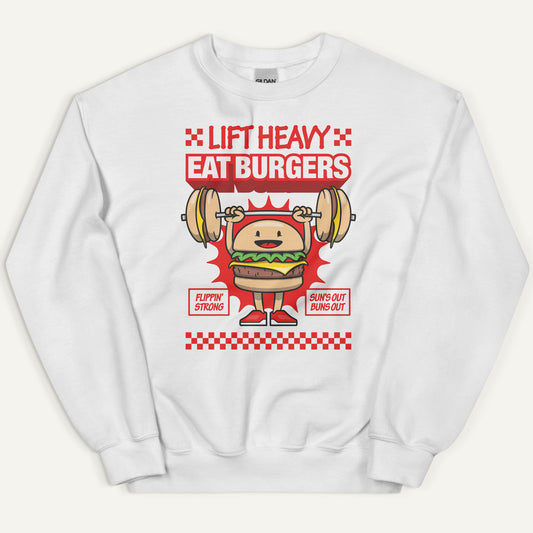 Lift Heavy Eat Burgers Sweatshirt