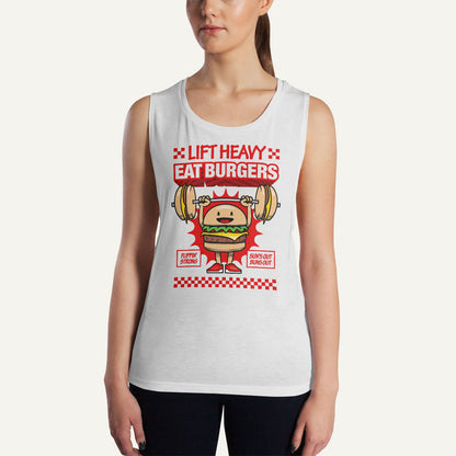 Lift Heavy Eat Burgers Women’s Muscle Tank