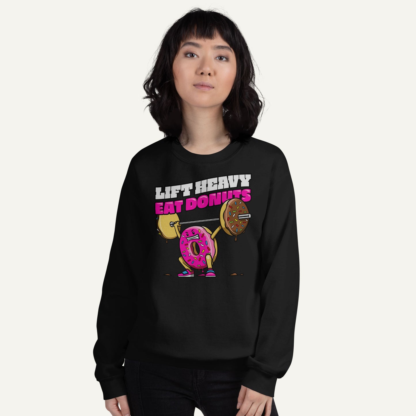 Lift Heavy Eat Donuts Sweatshirt