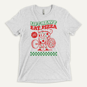 Lift Heavy Eat Pizza Men’s Triblend T-Shirt