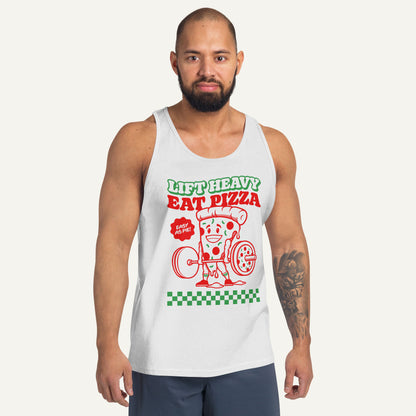 Lift Heavy Eat Pizza Men’s Tank Top