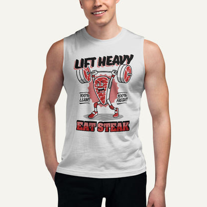 Lift Heavy Eat Steak Men’s Muscle Tank